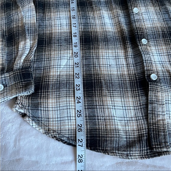 Pacsun Lumber Plaid long sleeve hooded tee shirt - Picture 6 of 9
